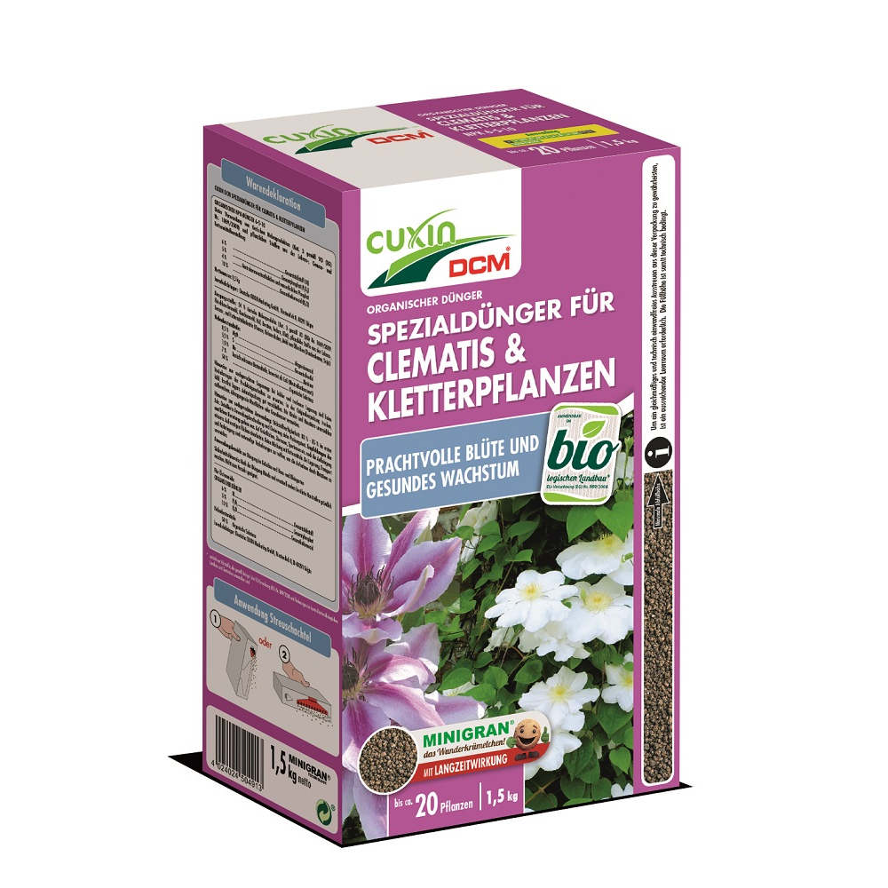 Cuxin Spezialdünger für Clematis Kletterpflanzen 1 5 kg 14 49