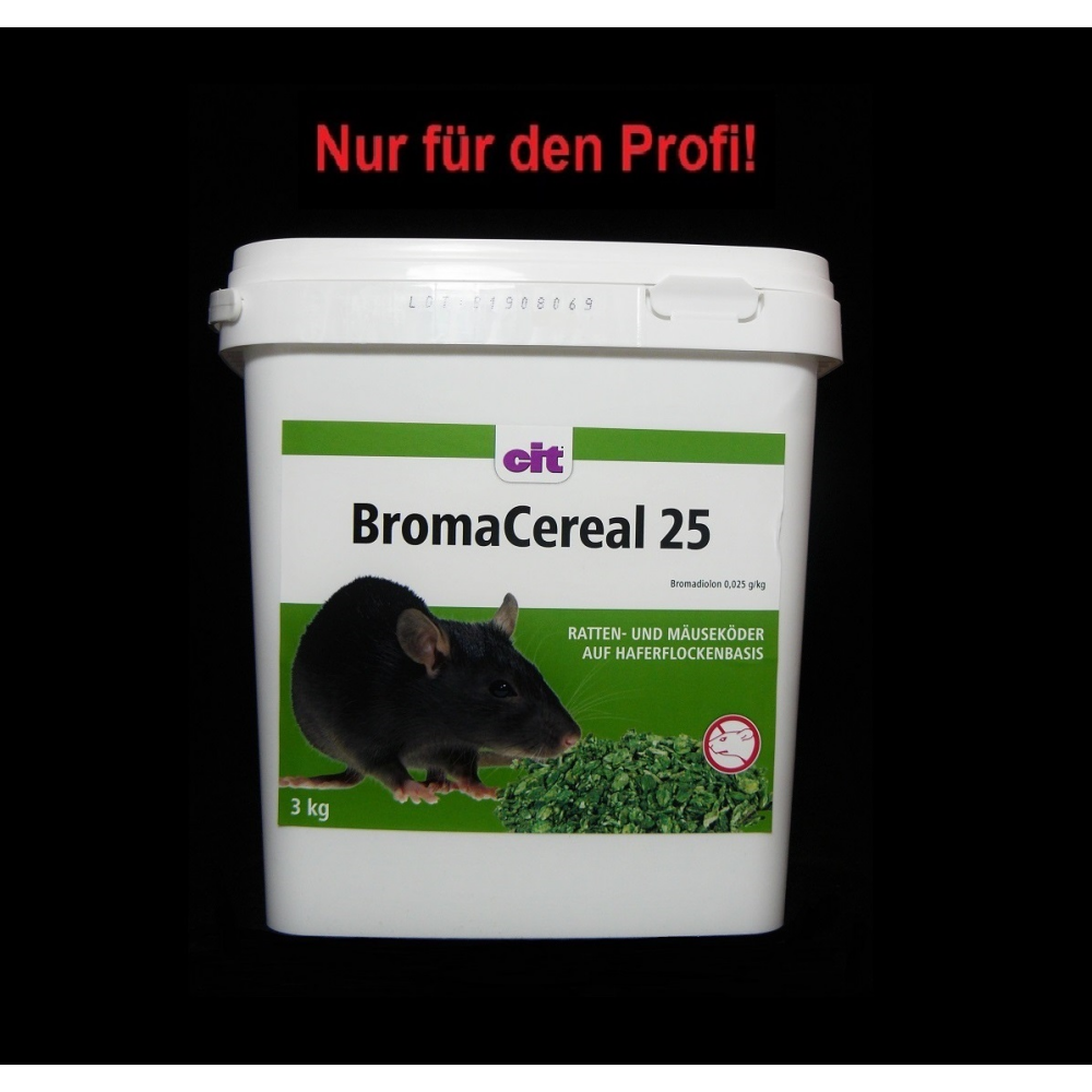 BromaCereal 25 Bromadiolon 3 kg | Rattengift, 30,75 €