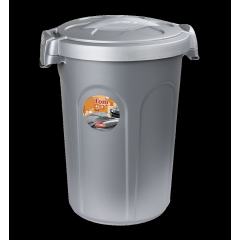 Kerbl Futtertonne Tom 46 Liter 16 kg grau/silber