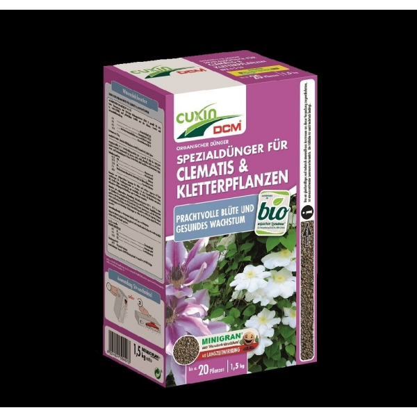 Cuxin DCM Spezialdünger für Clematis & Kletterpflanzen 1,5 kg