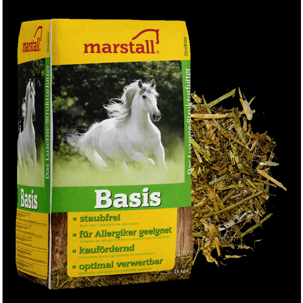 Marstall Basis 15 kg (Luzerne-Strukturfutter)